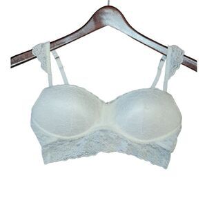 Gilly Hicks Hollister Sydney White Lace Bralette L